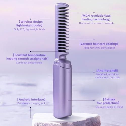 Rechargeable Comb Hair Straightener™